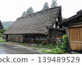 Shirakawa-go on a cloudy spring day 139489529