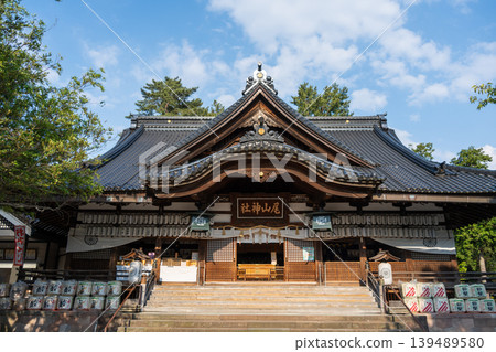 Oyama-jinja Shrine in Kanazawa, Japan under a clear sky 139489580