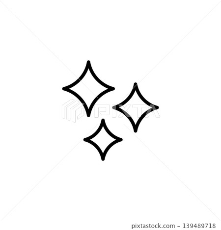 Generative AI Magic Sparkles Technology Line Icon Generative AI Magic Sparkles Technology Line Icon 139489718