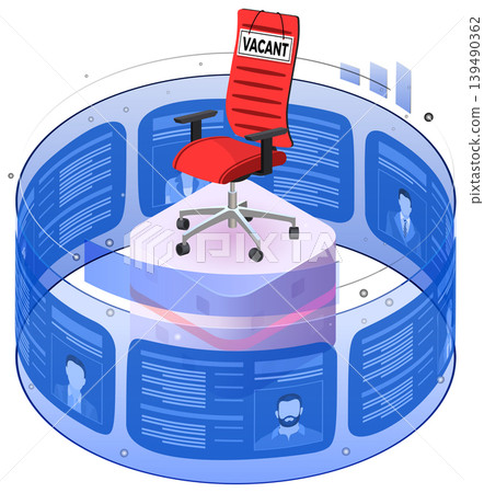 Isometric Job Agency Employment and Hiring Concept Isometric Job Agency Employment and Hiring Concept 139490362