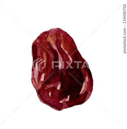 Raisins (single item) - Hand-drawn watercolor illustration material Raisins (single item) - Hand-drawn watercolor illustration material 139490708