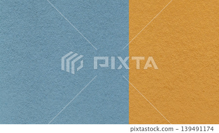 Steel blue paper texture background with dark ochre vertical split and copy space for template, banner, presentation Steel blue paper texture background with dark ochre vertical split and copy space for template, banner, presentation 139491174