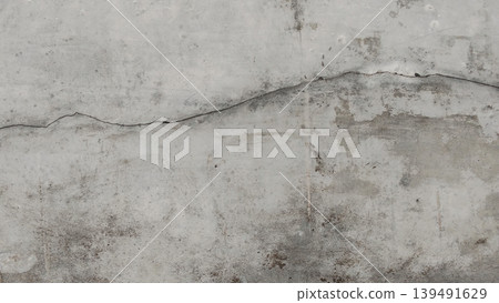 Gray Concrete Wall Texture with Natural Cracks Background Gray Concrete Wall Texture with Natural Cracks Background 139491629