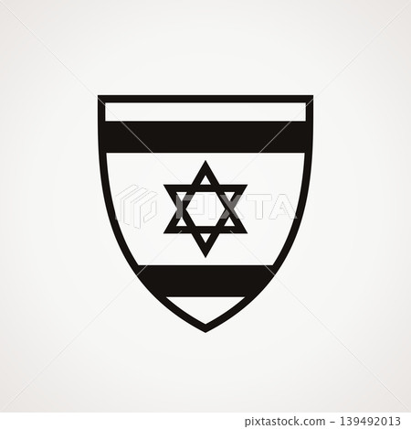 Shield - flag of Israel Shield - flag of Israel 139492013