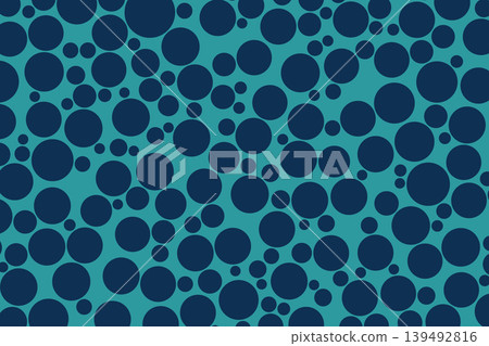 abstract blue circles in random size mosaic background 139492816