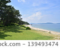 Coastal scenery of Shikanoshima Island, Higashi Ward, Fukuoka City: The beach in front of Kyukamura (holiday village), Shimogahama Beach. 139493474
