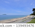 Coastal scenery of Shikanoshima Island, Higashi Ward, Fukuoka City: The beach in front of Kyukamura (holiday village), Shimogahama Beach. 139493476
