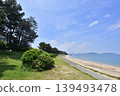 Coastal scenery of Shikanoshima Island, Higashi Ward, Fukuoka City: The beach in front of Kyukamura (holiday village), Shimogahama Beach. 139493478