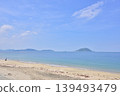 Coastal scenery of Shikanoshima Island, Higashi Ward, Fukuoka City: The beach in front of Kyukamura (holiday village), Shimogahama Beach. 139493479