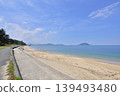 Coastal scenery of Shikanoshima Island, Higashi Ward, Fukuoka City: The beach in front of Kyukamura (holiday village), Shimogahama Beach. 139493480