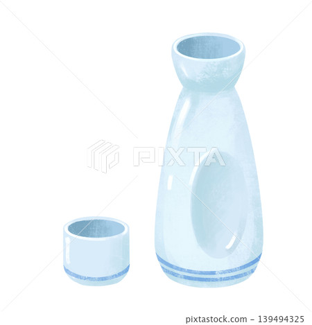 清酒杯和酒壺(德利和御酒壺)的插圖 清酒杯和酒壺(德利和御酒壺)的插圖 139494325