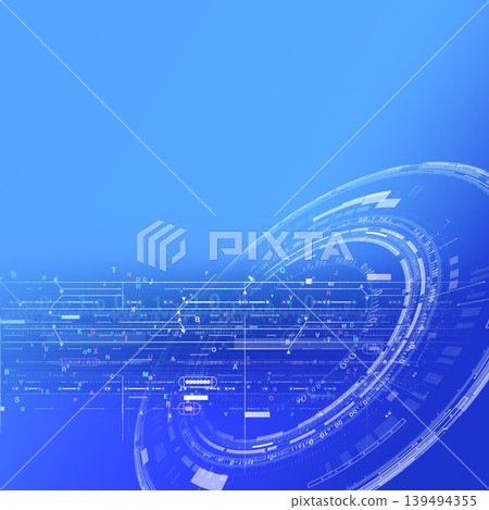 Digital illustration with a blue background Digital illustration with a blue background 139494355