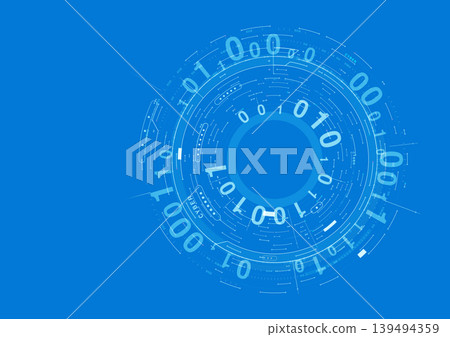 Digital data with a blue background Digital data with a blue background 139494359
