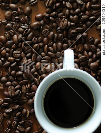 Coffee beans and espresso Coffee beans and espresso 139494519