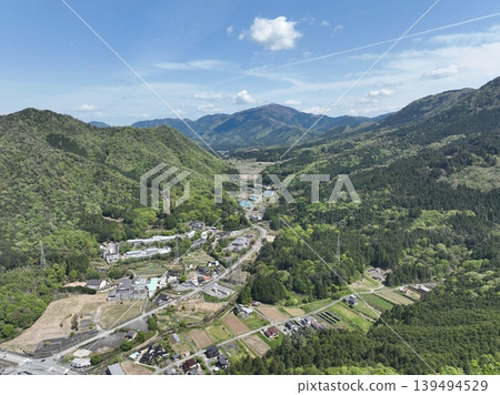 View from Takeda Castle Ruins, Hyogo Prefecture View from Takeda Castle Ruins, Hyogo Prefecture 139494529