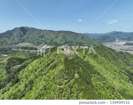 View from Takeda Castle Ruins, Hyogo Prefecture View from Takeda Castle Ruins, Hyogo Prefecture 139494532