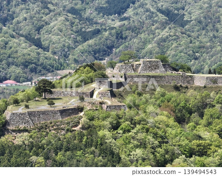 View from Takeda Castle Ruins, Hyogo Prefecture View from Takeda Castle Ruins, Hyogo Prefecture 139494543