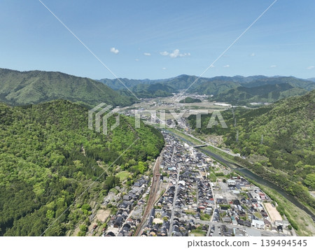 View from Takeda Castle Ruins, Hyogo Prefecture View from Takeda Castle Ruins, Hyogo Prefecture 139494545