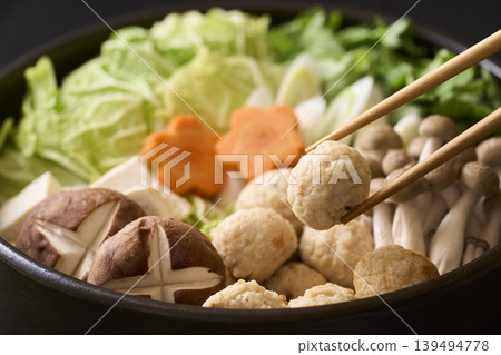 Chicken ball hot pot Chicken ball hot pot 139494778