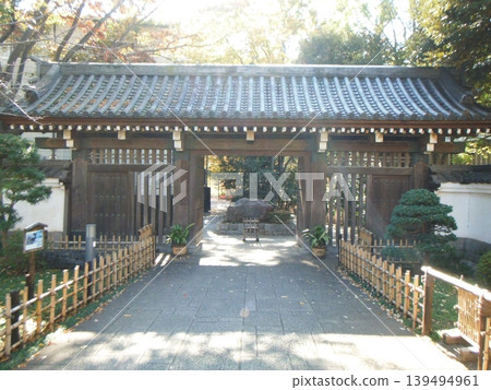 A wooden gate steeped in history 139494961