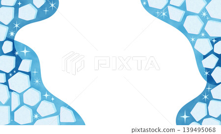 A sparkling, glacier-like frame 139495068
