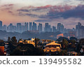 Curitiba skyline at twilight, Brazil urban panorama 139495582