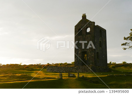 Evening view of moorland  139495600