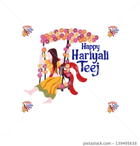 teej festival happy hariyali teej celebration free vector illustration teej festival happy hariyali teej celebration free vector illustration 139495638