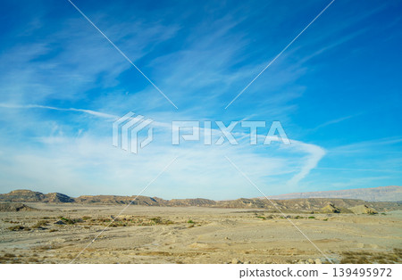 Desert Landscape View Between Hurghada and Cairo Egypt 139495972