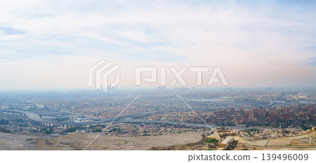Panoramic View of Cairo City from Mokattam Mountain Panoramic View of Cairo City from Mokattam Mountain 139496009