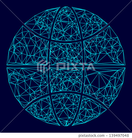 Globe world concept low poly triangulation triangulated polygonal electric cyan blue vibrant aqua neon color vector illustration image outline contour line Globe world concept low poly triangulation triangulated polygonal electric cyan blue vibrant aqua neon color vector illustration image outline contour line 139497048