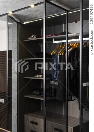Stylish modern closet Stylish modern closet 139497436