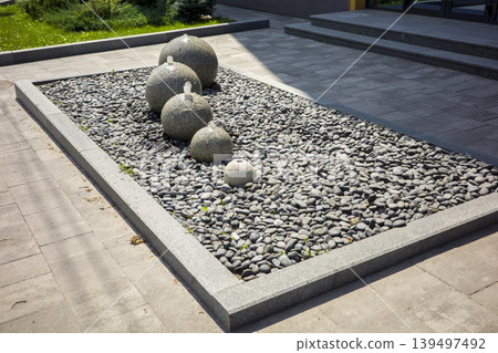 Garden stone art, Fountains in the shape Garden stone art, Fountains in the shape 139497492
