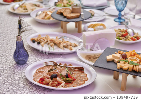 Tasty food at a festive event 139497719