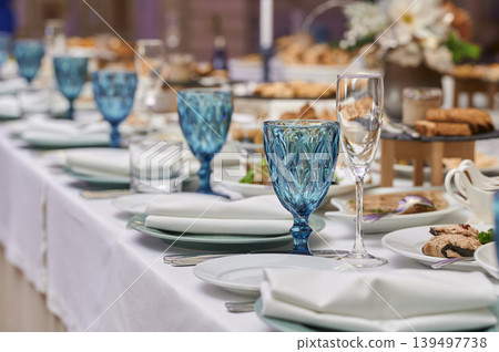Chic table setting for special event 139497738