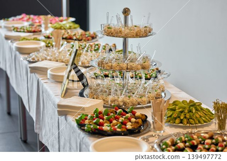 Chic buffet of delicious treats Chic buffet of delicious treats 139497772