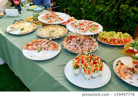 Delicious spread at the summer garden party Delicious spread at the summer garden party 139497776