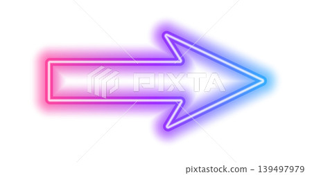 Glowing neon up arrow icon. Futuristic light vector symbol on dark background for navigation and technology design. Glowing neon up arrow icon. Futuristic light vector symbol on dark background for navigation and technology design. 139497979