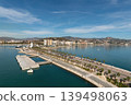 Malaga waterfront and port panorama in Malaga, Spain 139498063