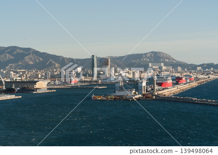 Marseille Fos Port panorama in Marseille, France 139498064