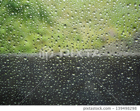 Rain-wetting window Rain-wetting window 139498298