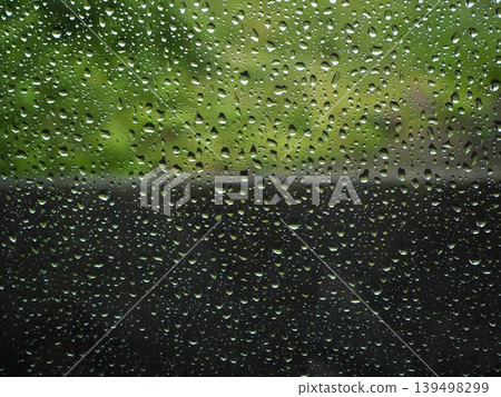 Rain-wetting window 139498299