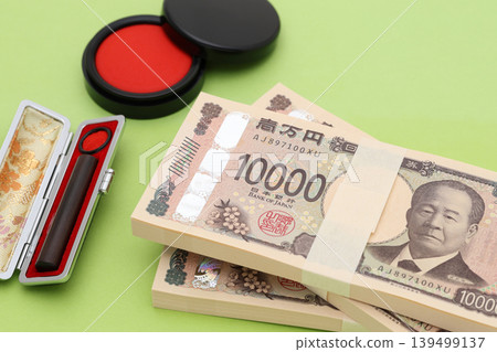 Money and stamps Money and stamps 139499137