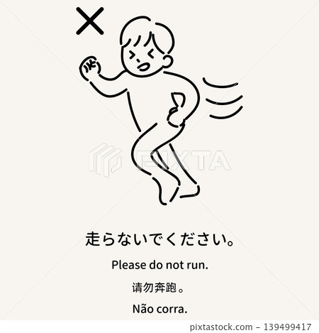多語種沐浴禮儀指南插圖:“請勿在澡堂內奔跑。” 多語種沐浴禮儀指南插圖:“請勿在澡堂內奔跑。” 139499417