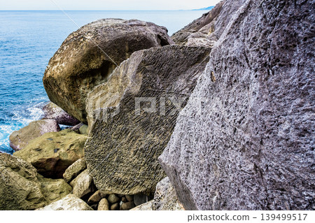 Mie Prefecture, Kumano: Onigajo Castle, Mokujiki Rock Mie Prefecture, Kumano: Onigajo Castle, Mokujiki Rock 139499517