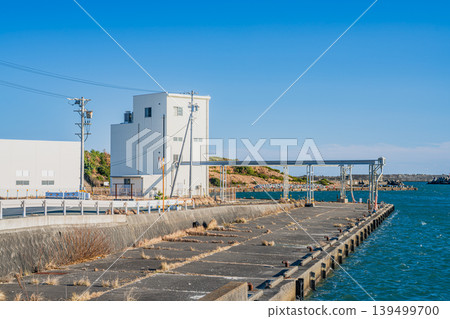 Scenery around Fukuda Fishing Port in Iwata City Scenery around Fukuda Fishing Port in Iwata City 139499700
