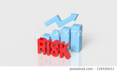 Business Risk Growth Analysis Concept 3d render. Business Risk Growth Analysis Concept 3d render. 139500012