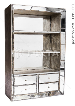 Reflective elegance in a modern shelf design 139500111