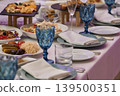 Festive dining experience with vibrant dishes 139500351
