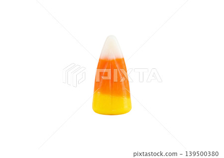 Sweet candy corn isolated for Halloween celebration and snack advertising 139500380